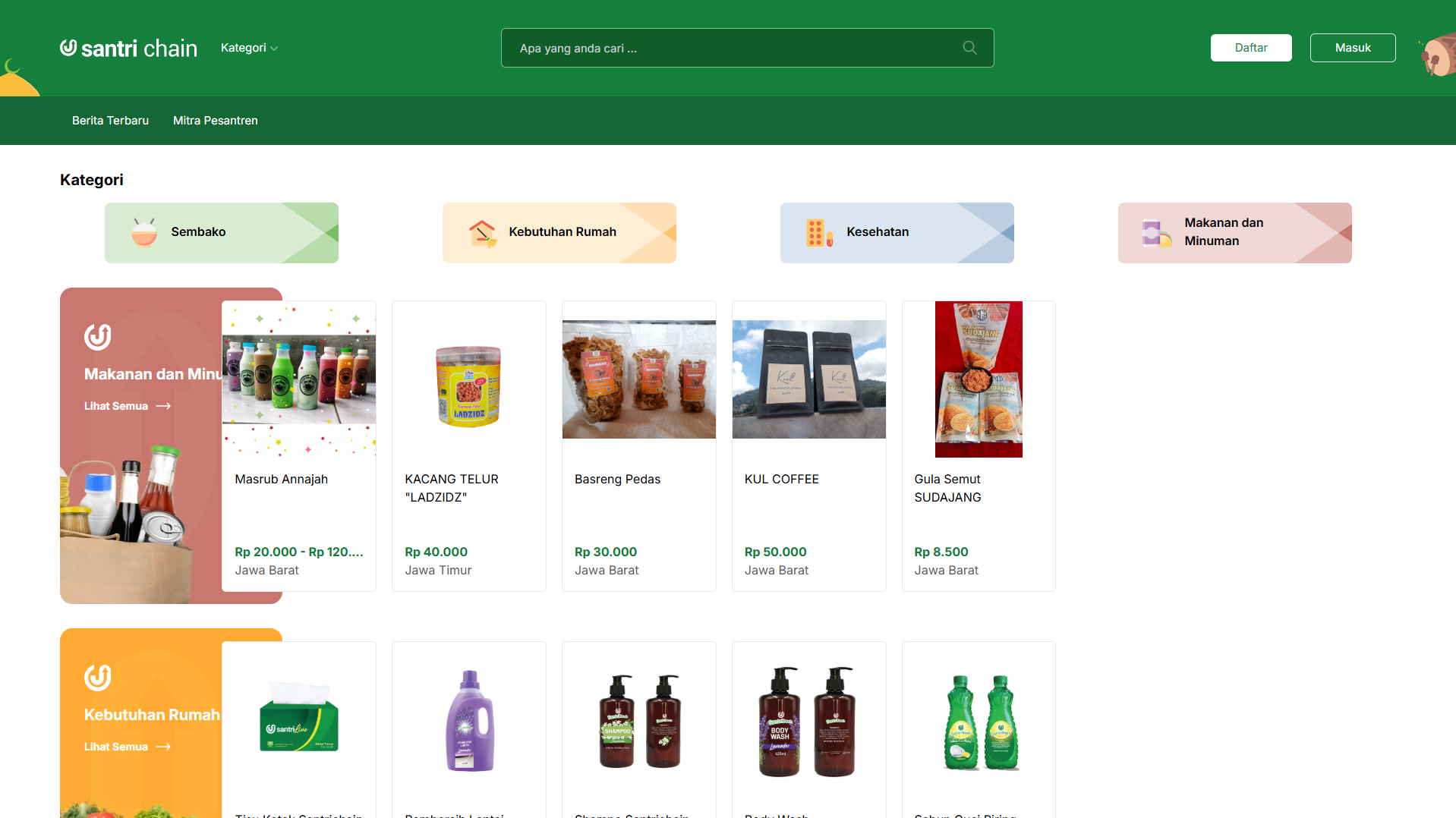 Santrichain - Marketplace