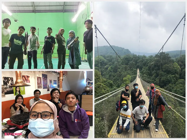 Team bonding activity in Sukabumi