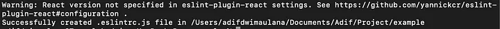Terminal command to specify React version